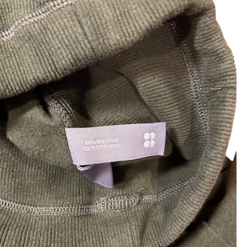SWEATY BETTY Olive Green Harmonise Long Sleeve Luxe Sweatshirt Women's Size XL - Picture 4 of 11